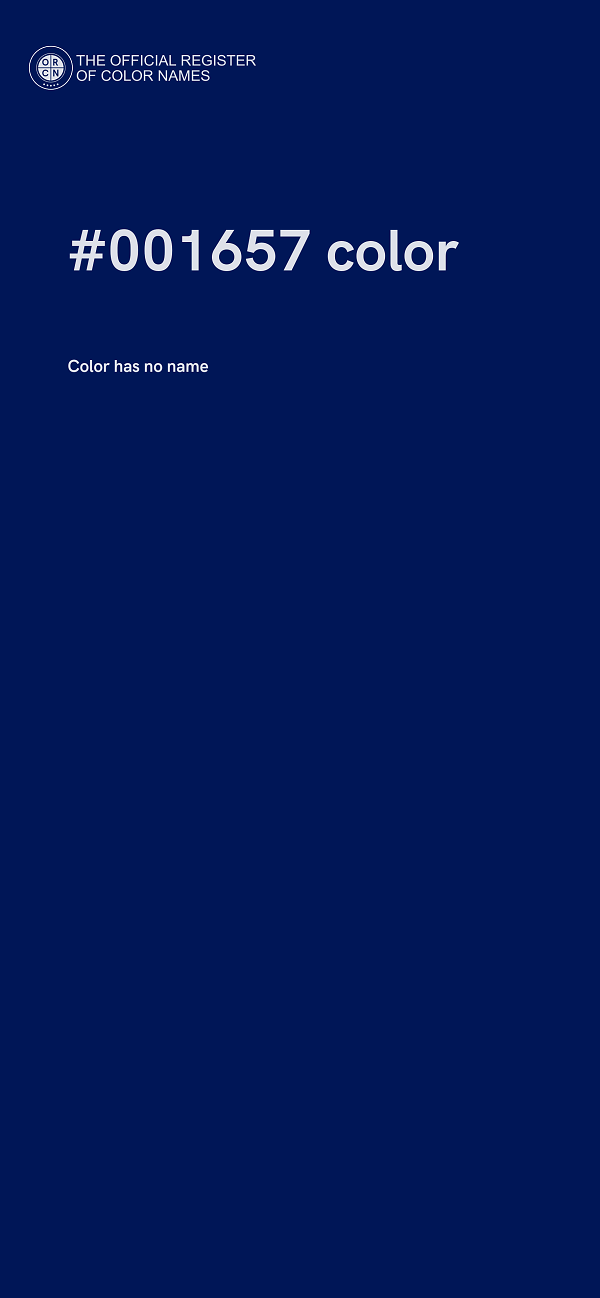 #001657 color image