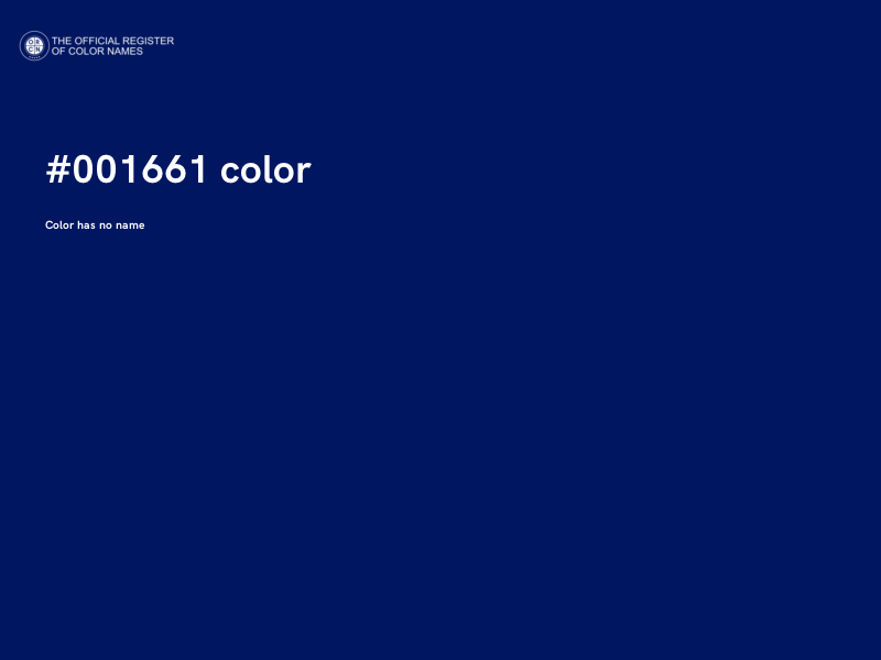 #001661 color image