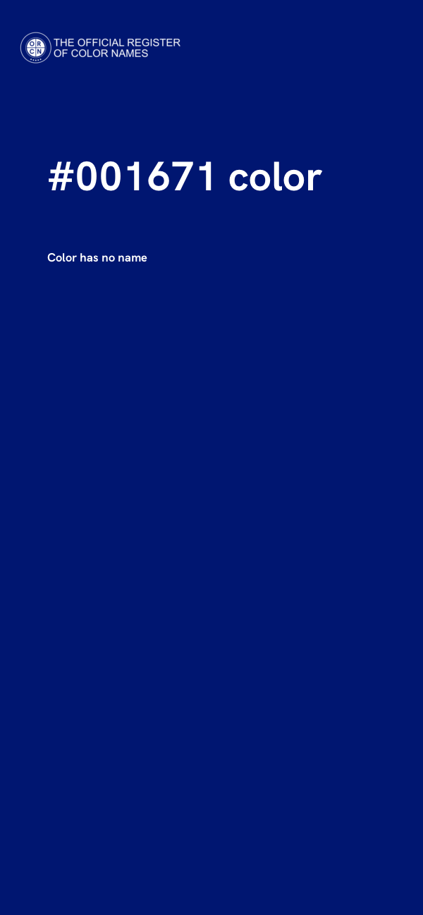 #001671 color image