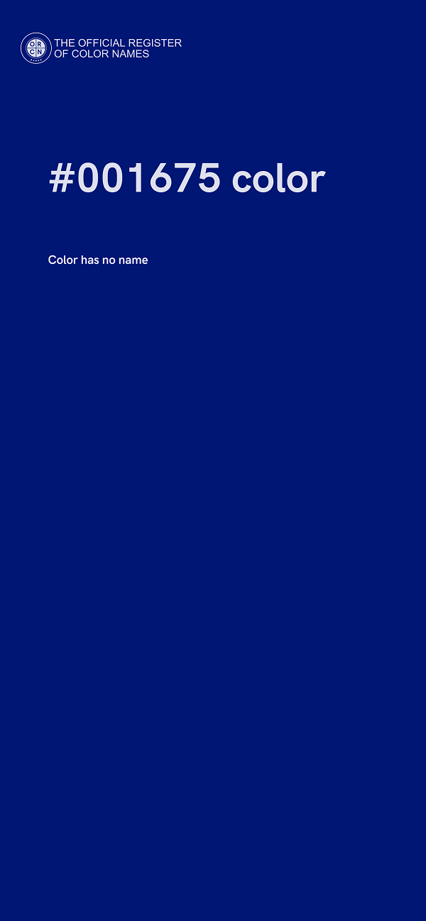 #001675 color image