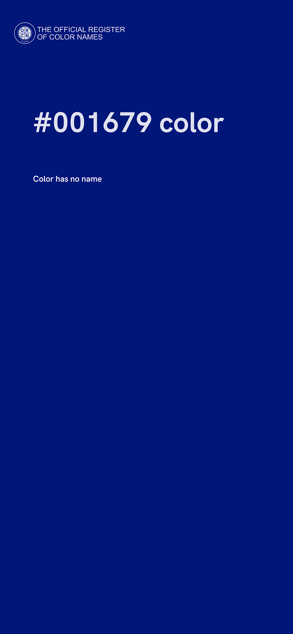 #001679 color image