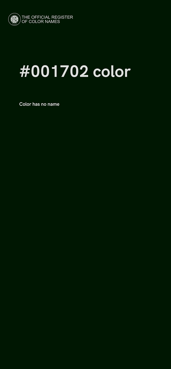 #001702 color image
