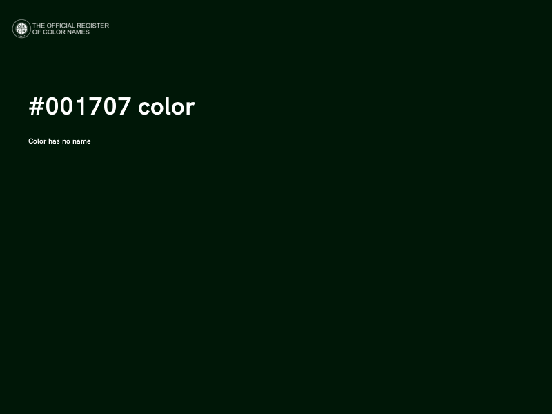 #001707 color image