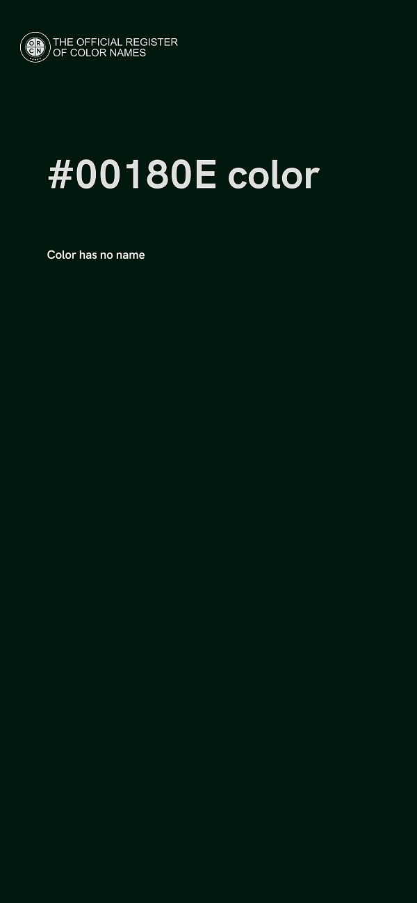 #00180E color image