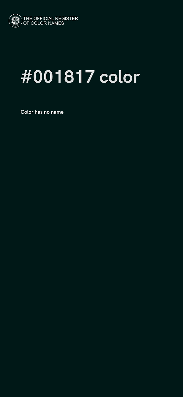 #001817 color image