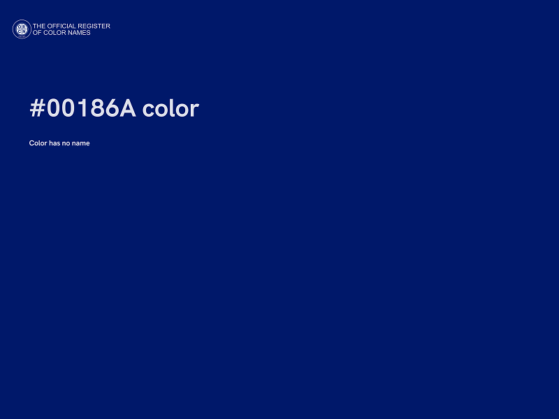 #00186A color image