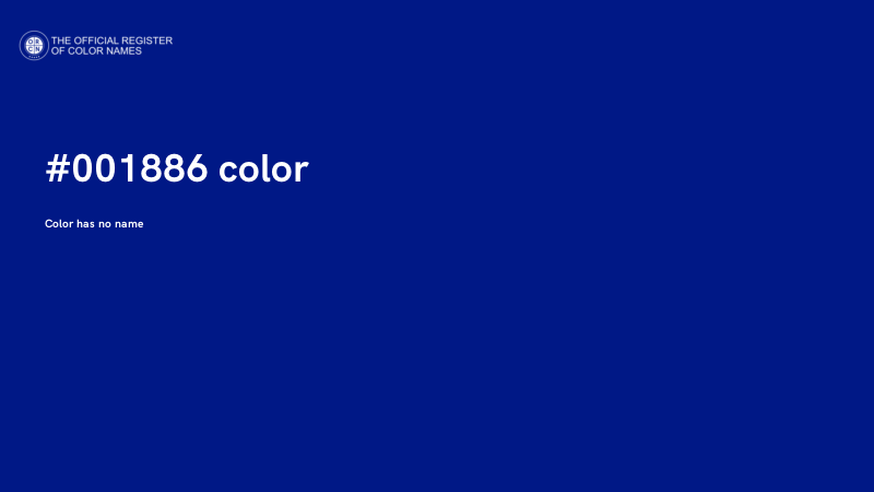 #001886 color image