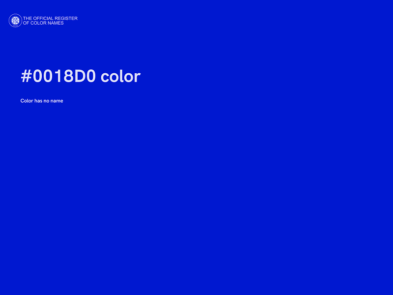 #0018D0 color image