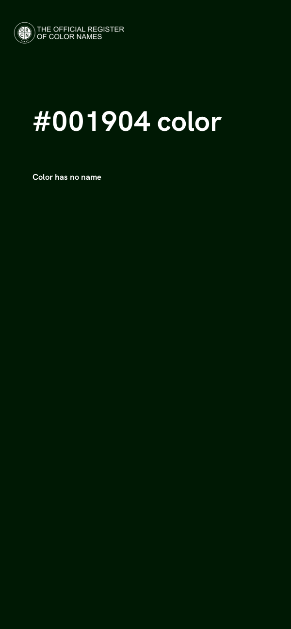 #001904 color image