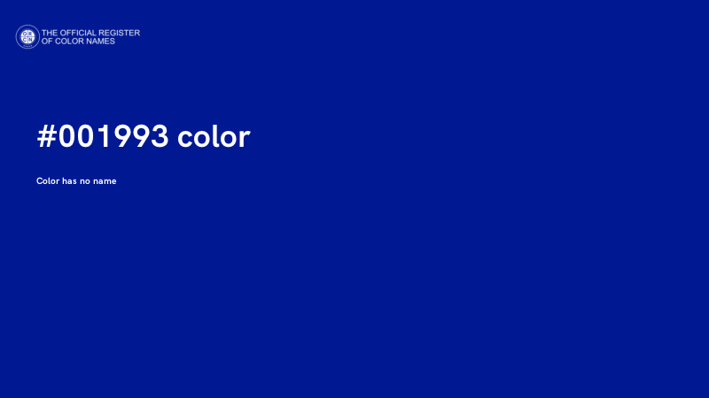 #001993 color image