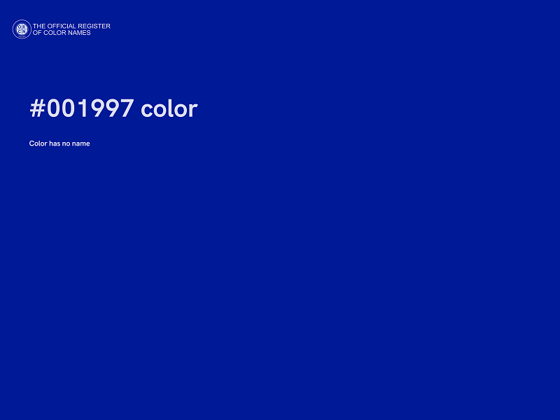 #001997 color image