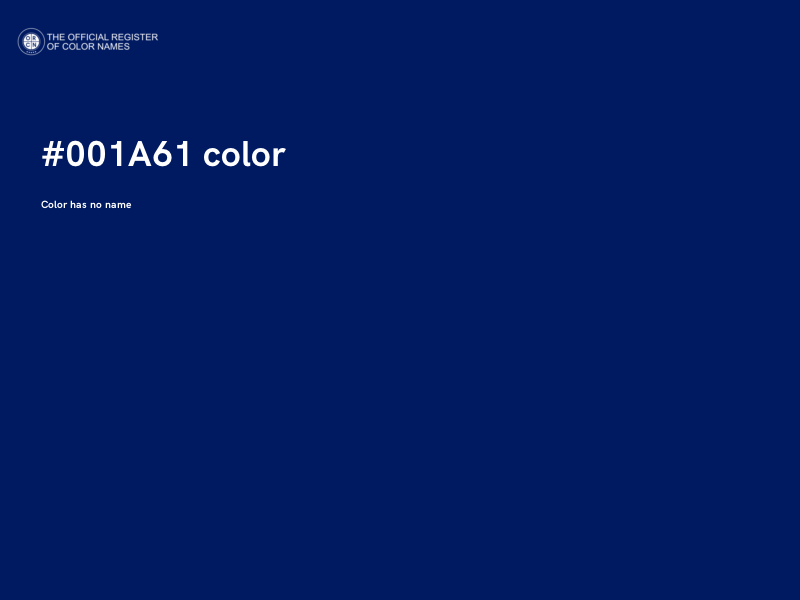 #001A61 color image