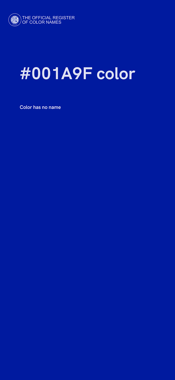 #001A9F color image