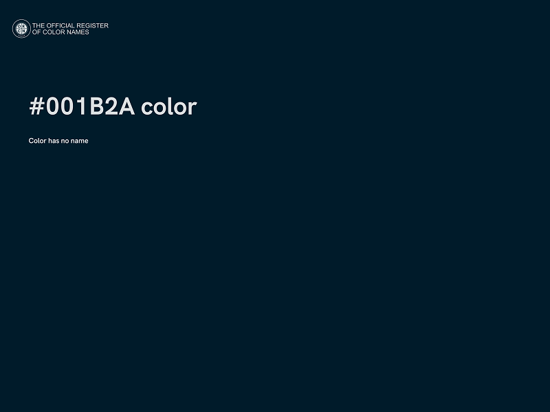 #001B2A color image