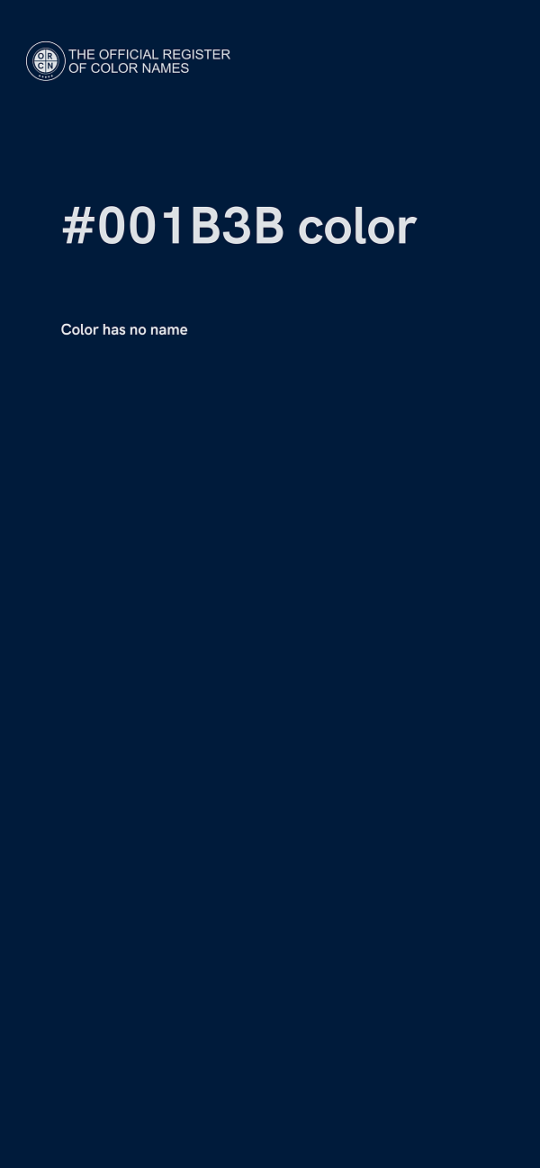 #001B3B color image