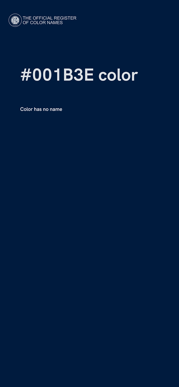 #001B3E color image