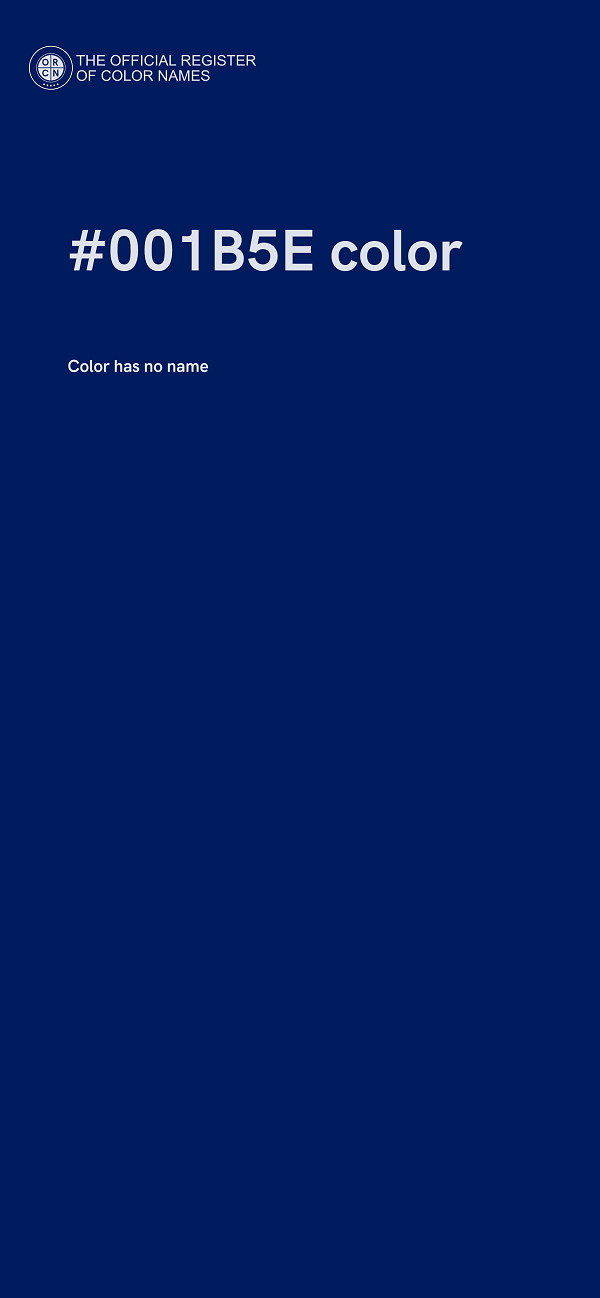 #001B5E color image