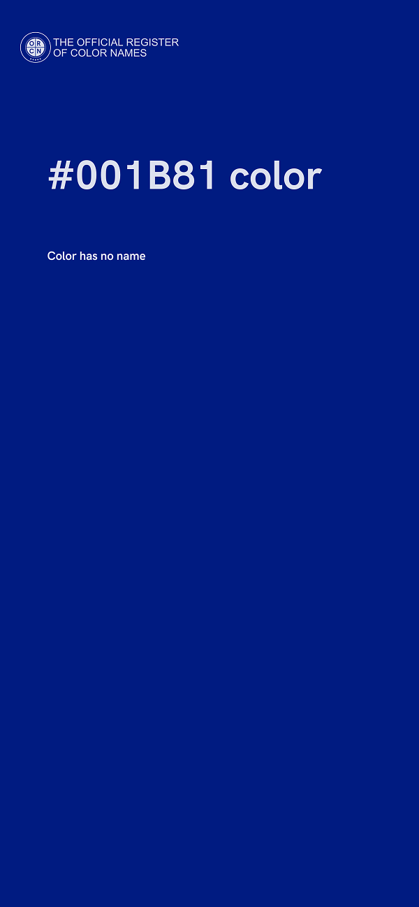 #001B81 color image