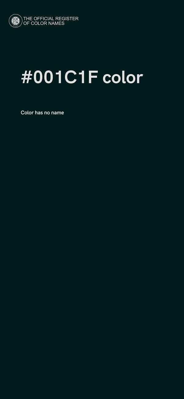 #001C1F color image