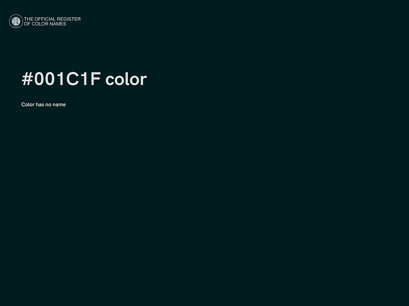 #001C1F color image