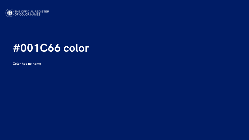 #001C66 color image