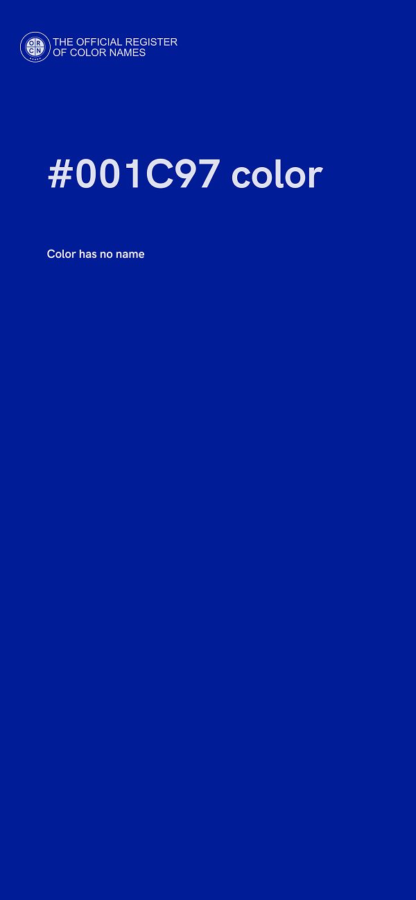 #001C97 color image