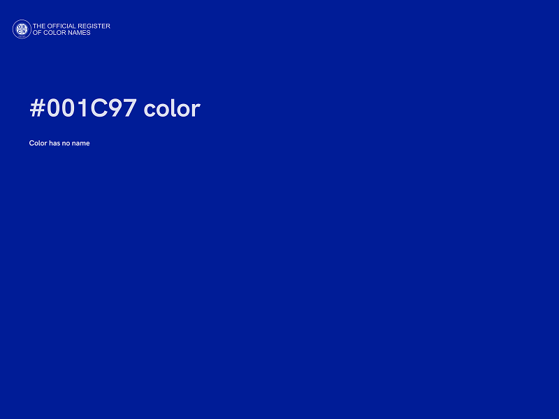 #001C97 color image