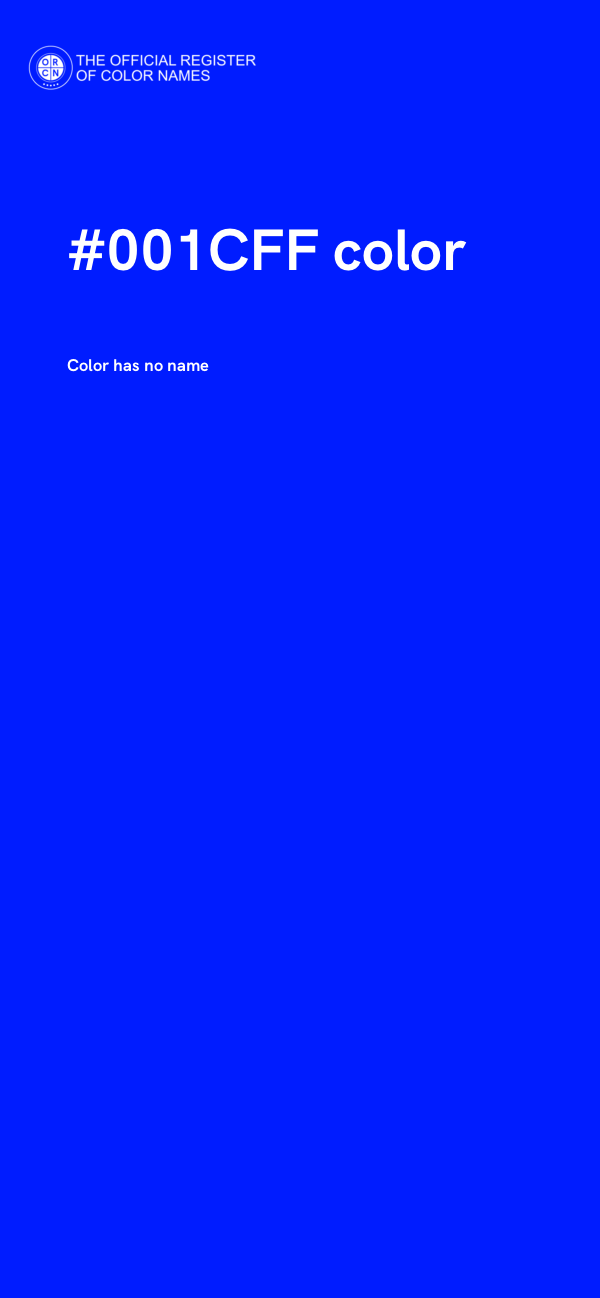 #001CFF color image