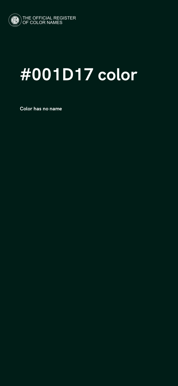 #001D17 color image