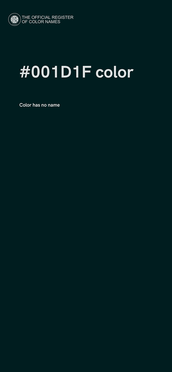 #001D1F color image