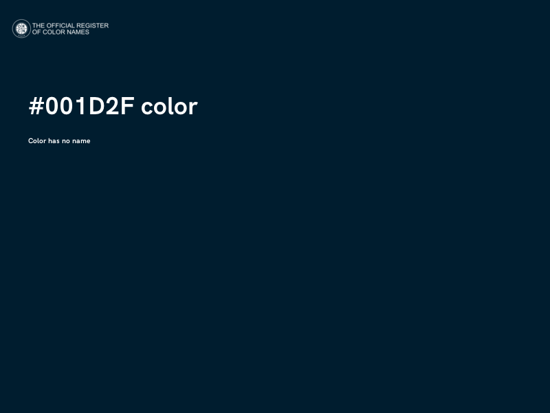 #001D2F color image
