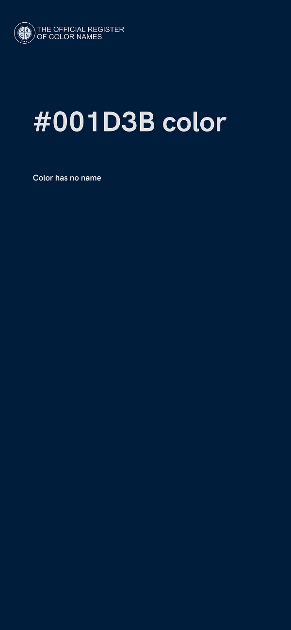 #001D3B color image