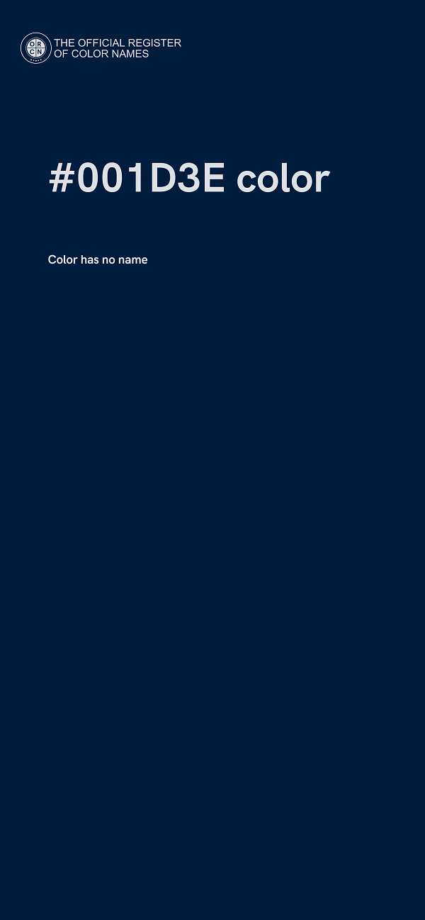 #001D3E color image