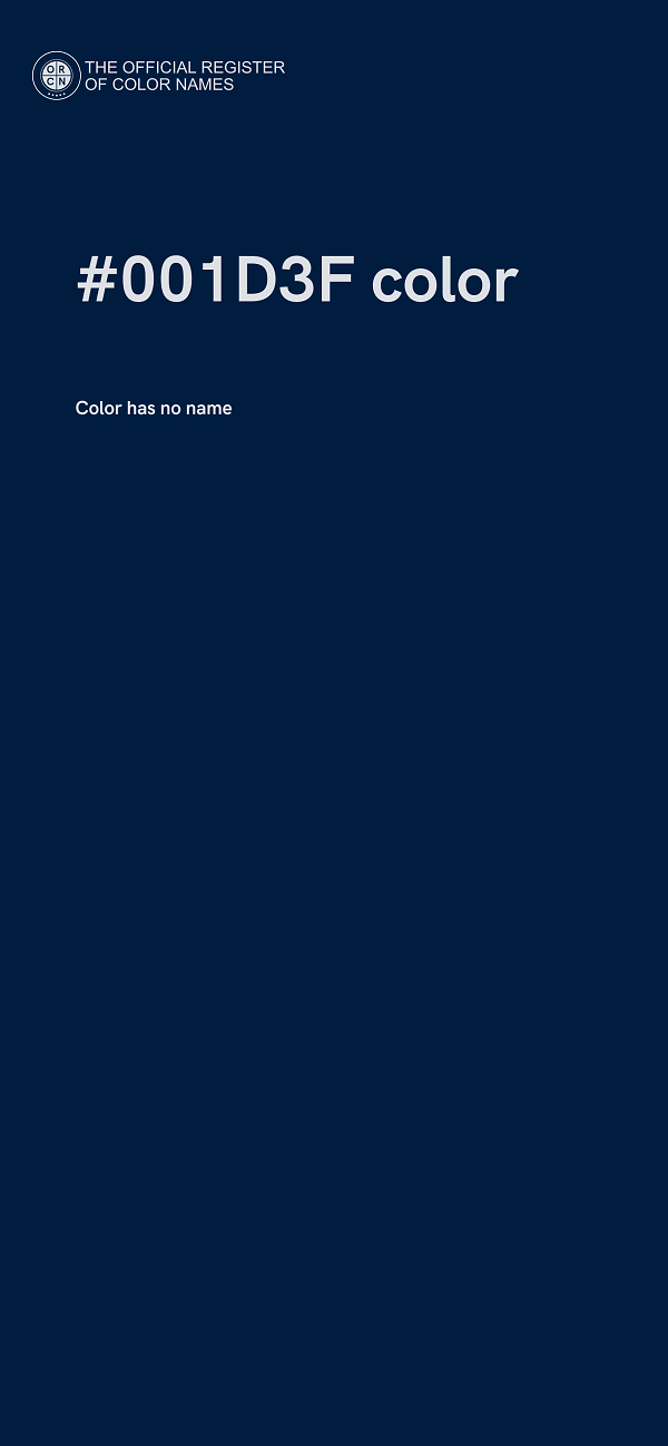 #001D3F color image