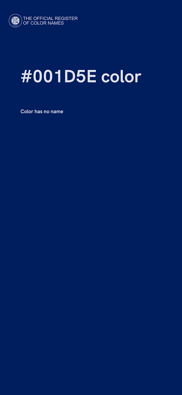 #001D5E color image
