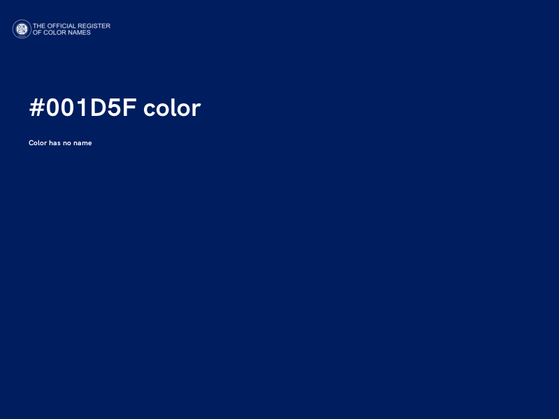 #001D5F color image