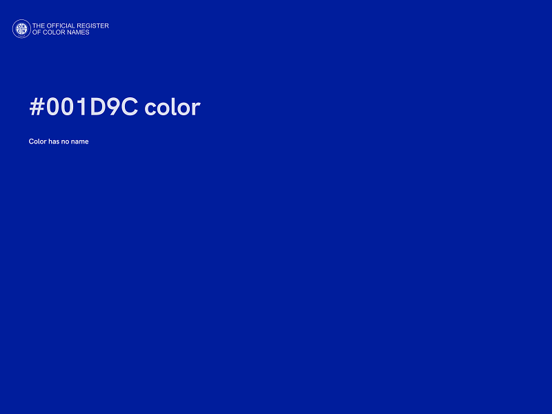 #001D9C color image