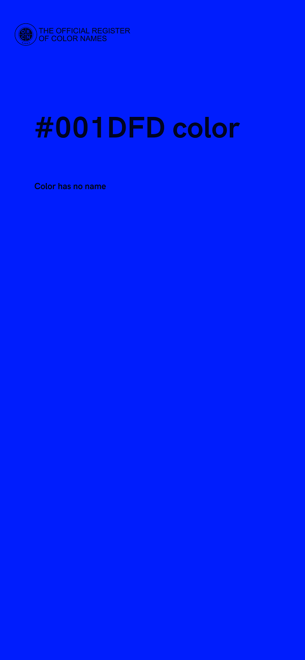 #001DFD color image