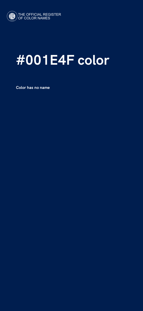 #001E4F color image