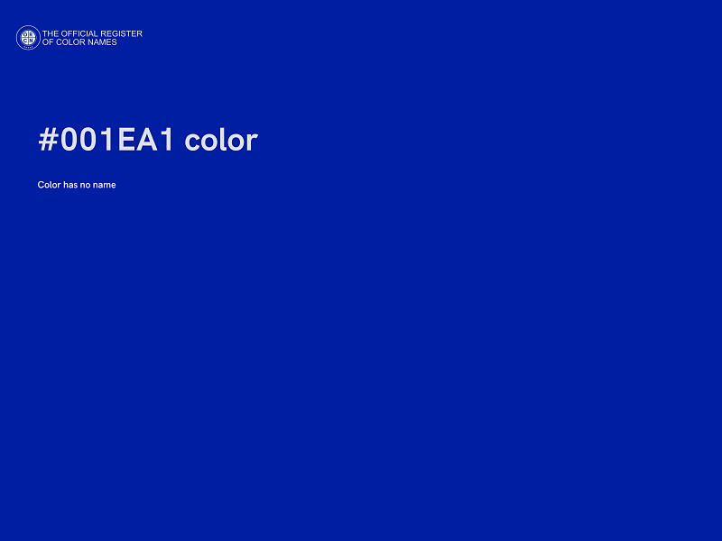 #001EA1 color image