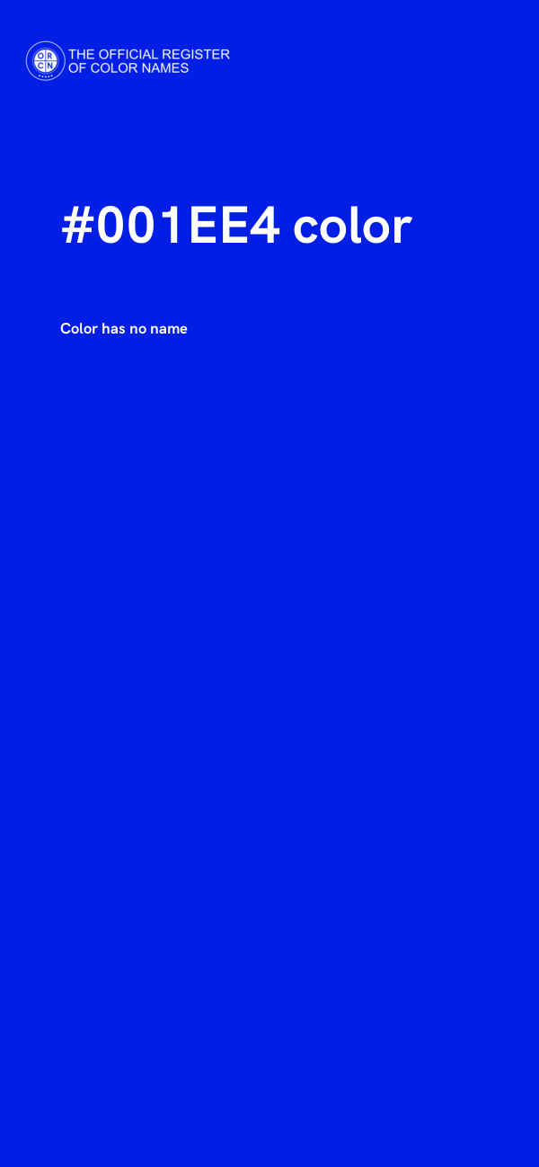#001EE4 color image