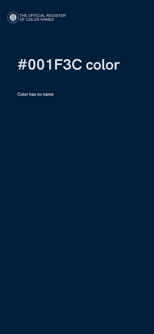 #001F3C color image