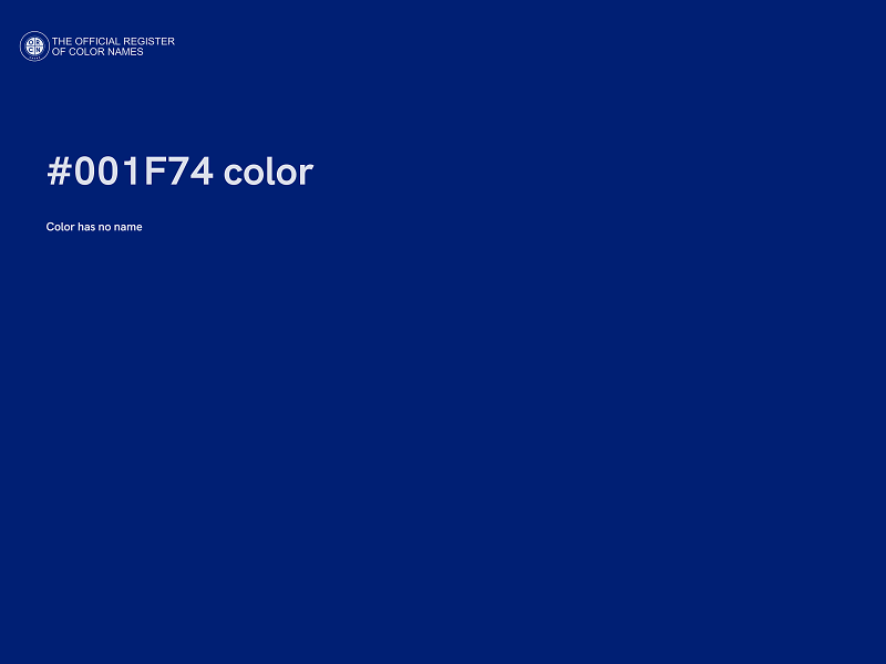 #001F74 color image