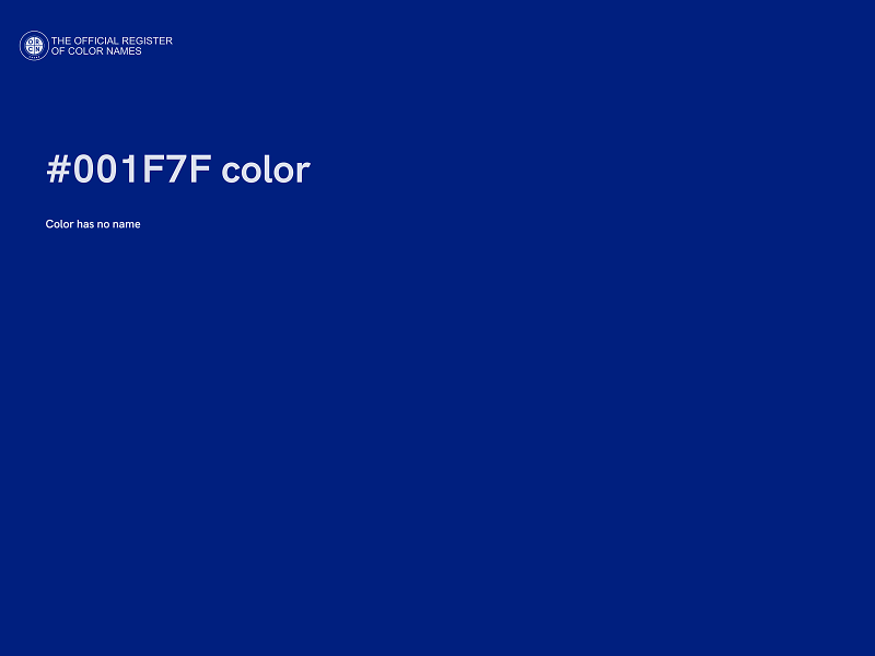 #001F7F color image