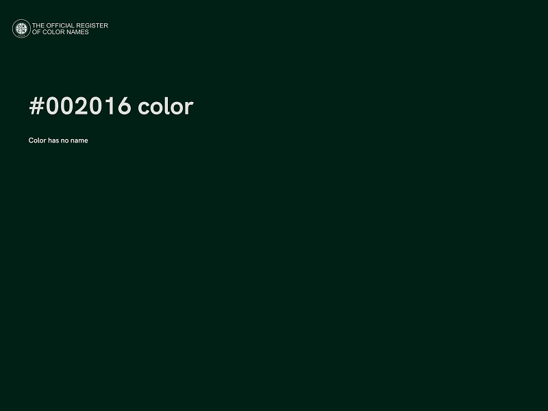 #002016 color image