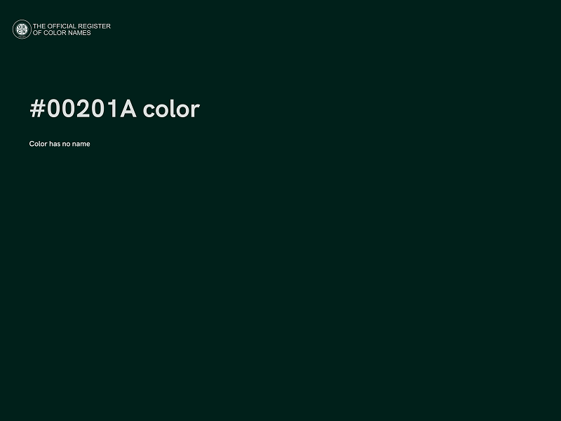 #00201A color image