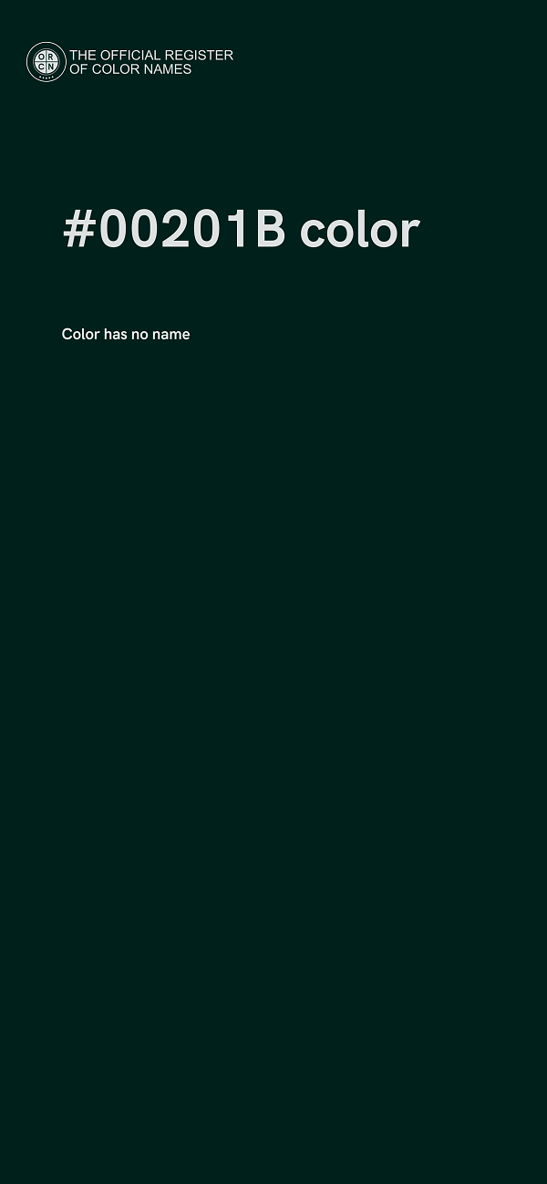 #00201B color image