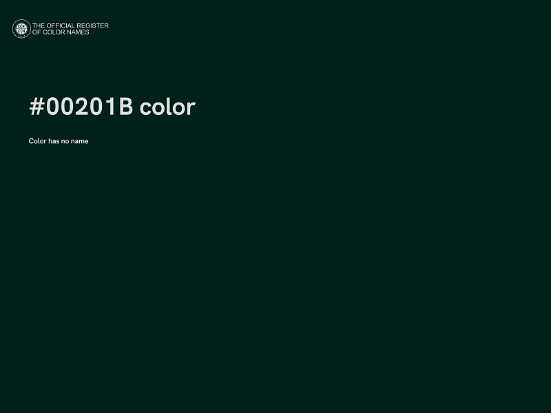 #00201B color image