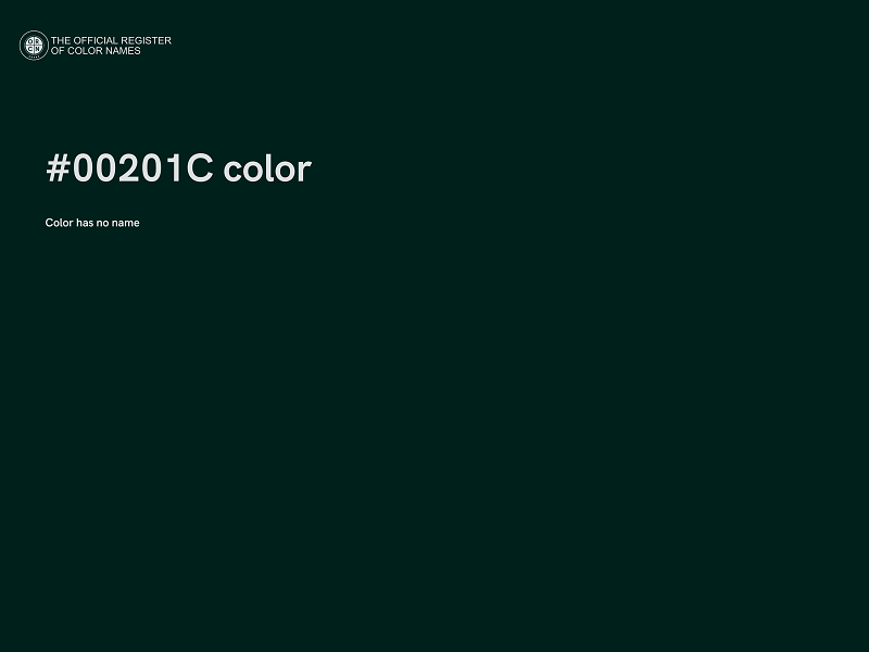 #00201C color image
