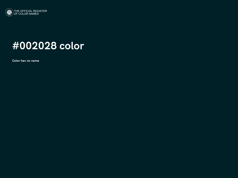 #002028 color image